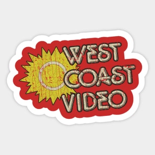 West Coast Video 1983 Sticker